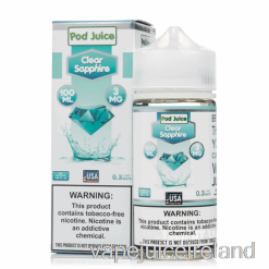 Vape Juice Clear Sapphire - Pod Juice - 100mL 12mg