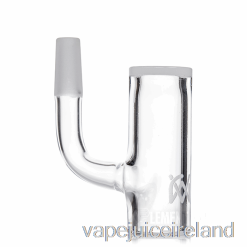 Vape Pod Kits MJ Arsenal 10mm PREMIUM QUARTZ COLD STARTER OPAQUE Bucket Banger Silver - HALF WELD